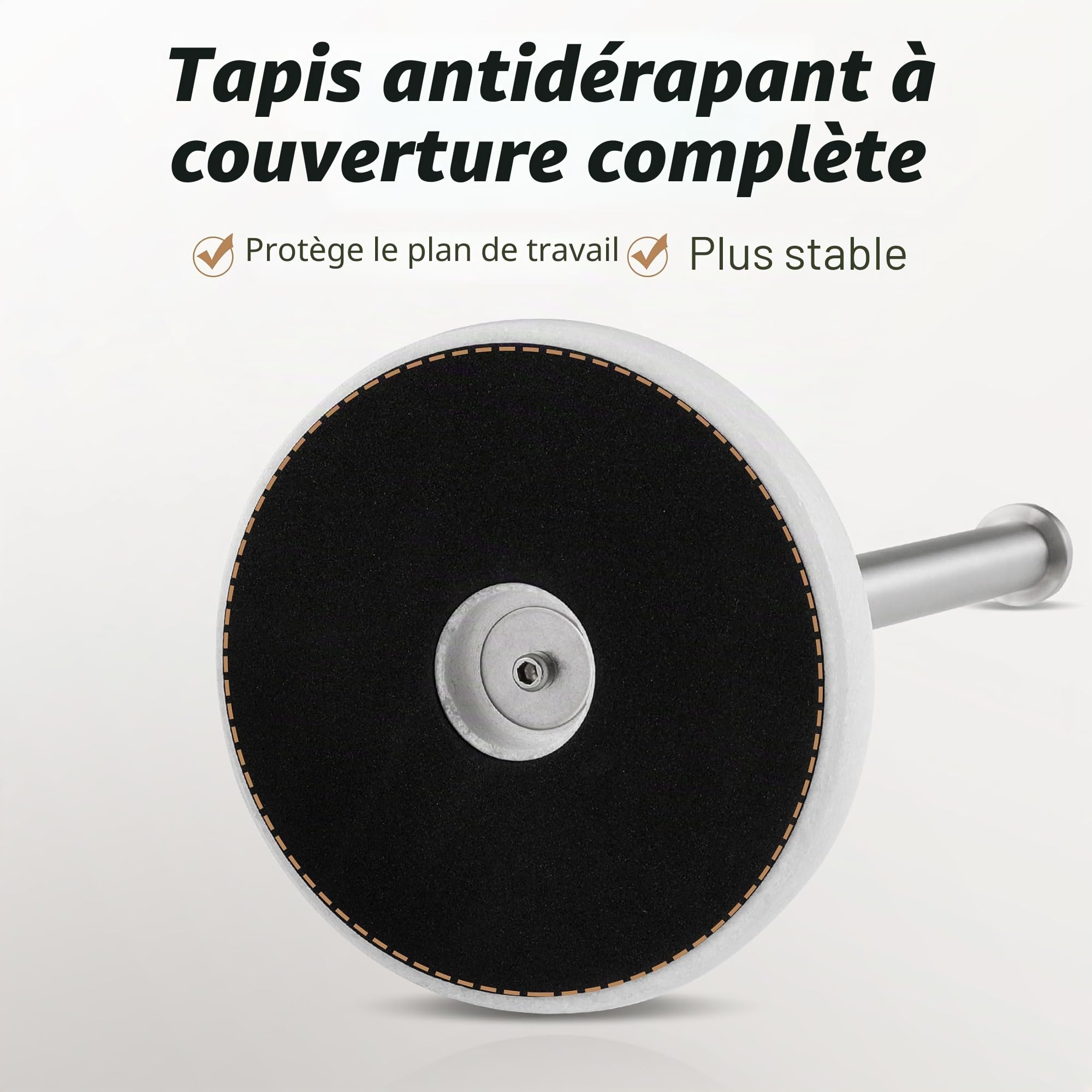KES Porte Essuie Tout sur Pied Porte Sopalin Marbre Comptoir Support Essuie Tout Acier Inoxydable SUS304 Derouleur Essuie Tout Brossé, KPH100S14B-2