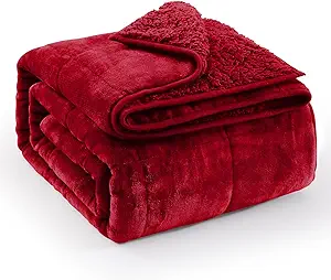 Super Fuzzy Soft Sherpa Fleece Weighted Blanket, 20 lbs Dual Sided Fluffy Heavy Weighted Blankets for Adults - No Bunching with Double Layers of Soft Inner Lining (60"x 80", 20 Pounds)