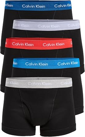 Calvin Klein Mens Underwear Cotton Classics 5-pack Trunk