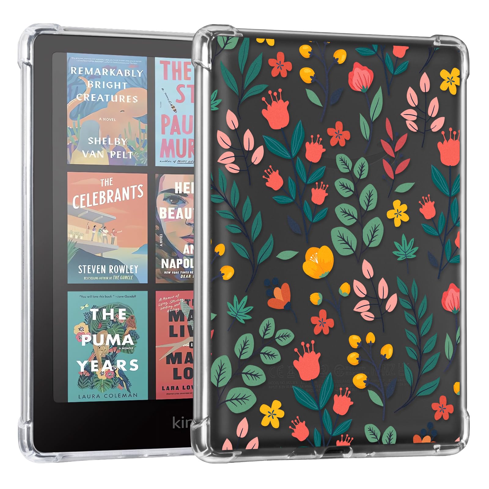 CoBak Case for 7" Amazon Kindle Paperwhite 2024 and Kindle Colorsoft Signature Edition - Transparent TPU and Corner protection Cover for Paperwhite 12th Generation, Clear — view 15