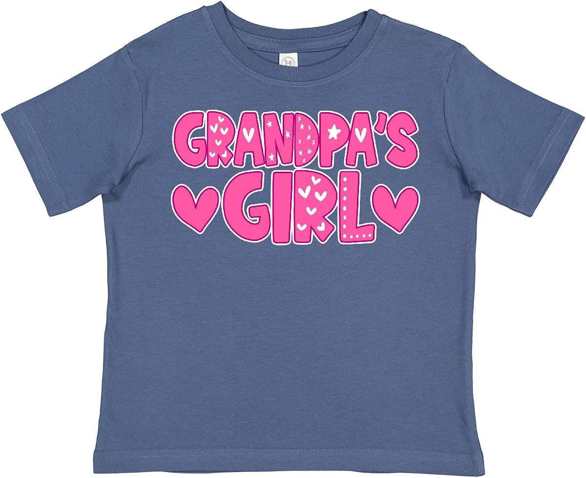 Grandpas Girl Granddaughter Gift Toddler T-Shirt
