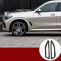 Vista 1 de YIWANG - Cubierta de ventilación lateral de coche de fibra de carbono estilo ABS, 2 piezas para BMW X5 G05 2019 2020 accesorios de coche