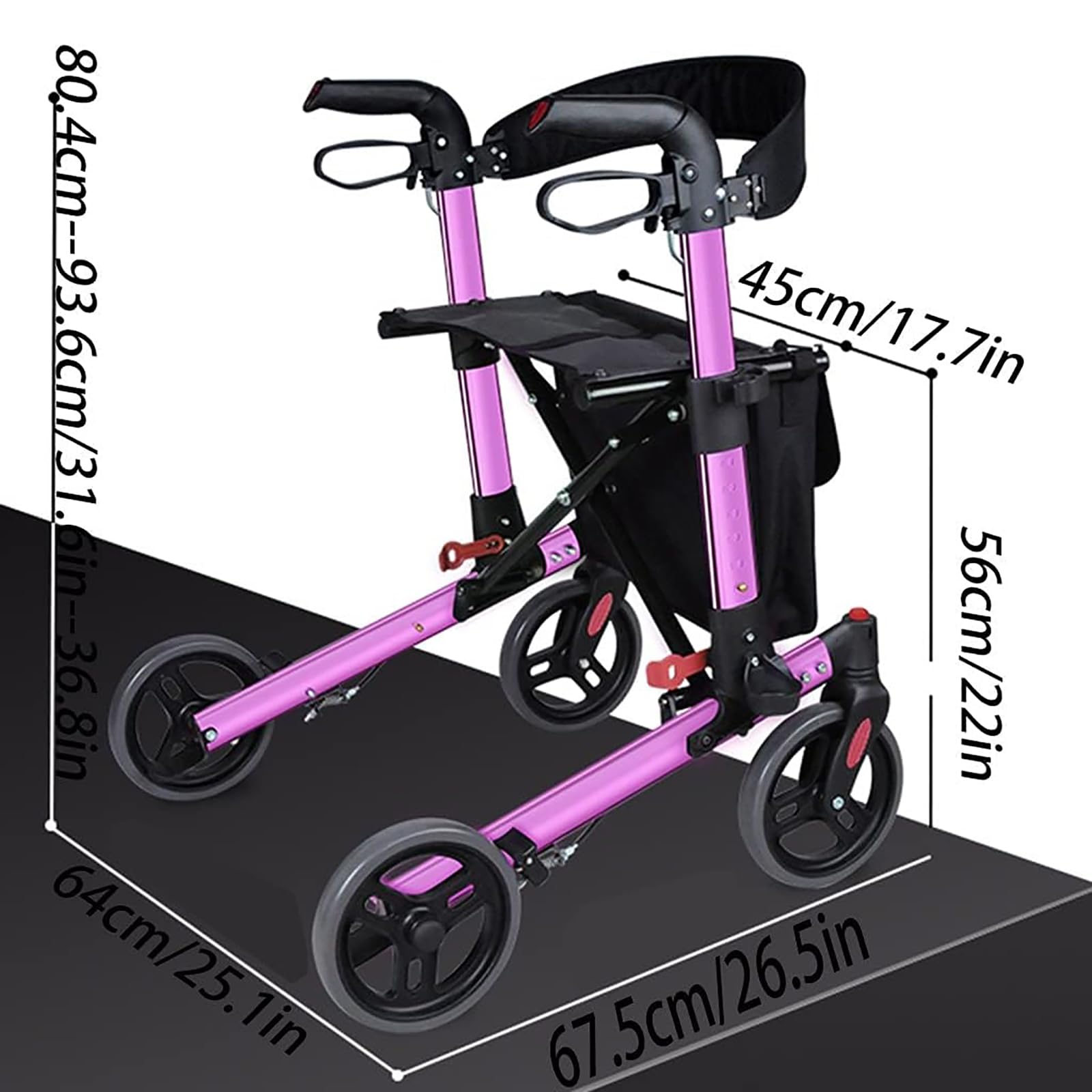 折りたたみ歩行器 Amazon.co.jp: 歩行器 折りたたみ歩行器、4輪モビリティ