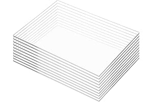 10 Clear 4x6 Acrylic Sheets: Cast Plexiglass Panels for DIY Projects