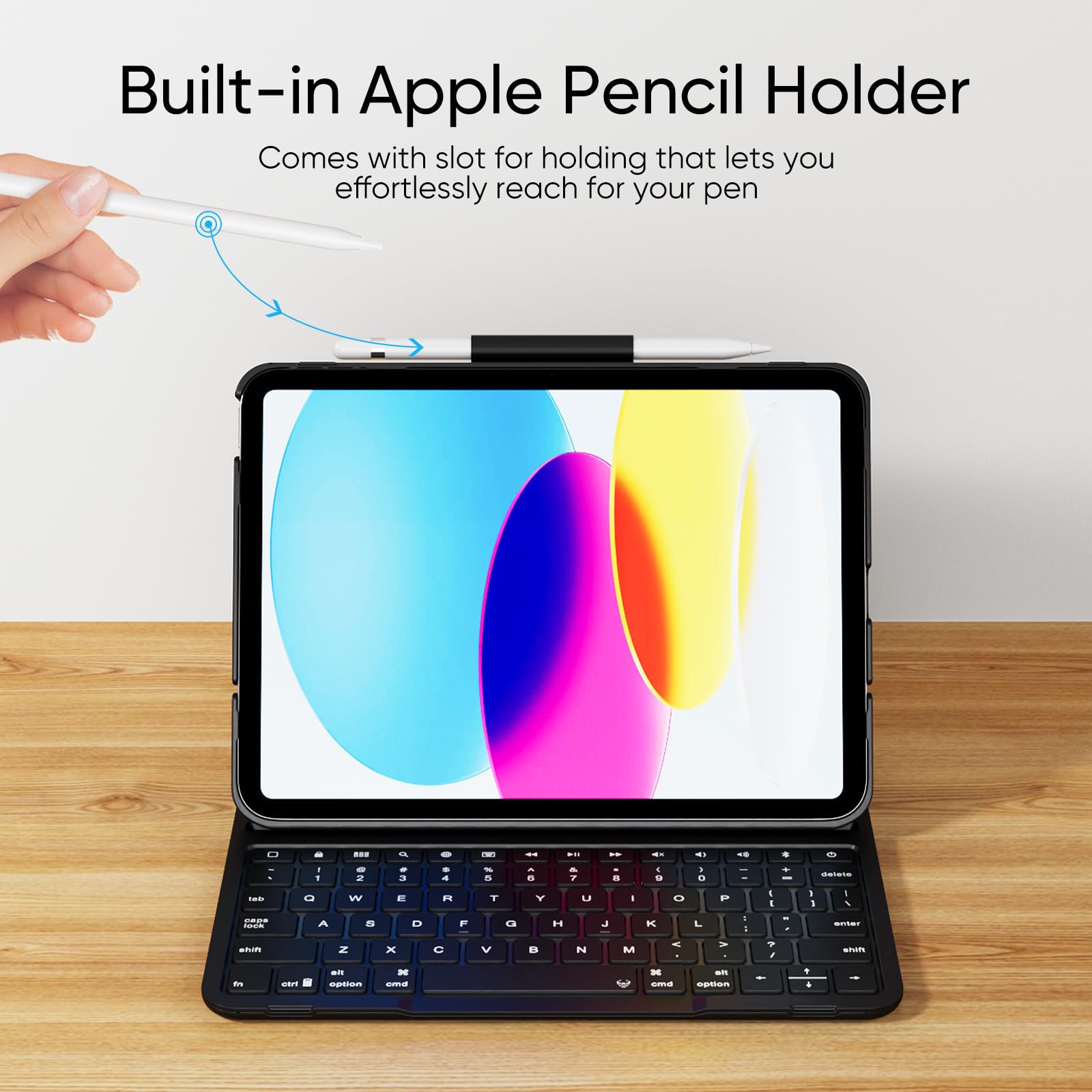 Amazon.co.jp: PAUL B iPad 第10世代/第11世代用ケース キーボード付き