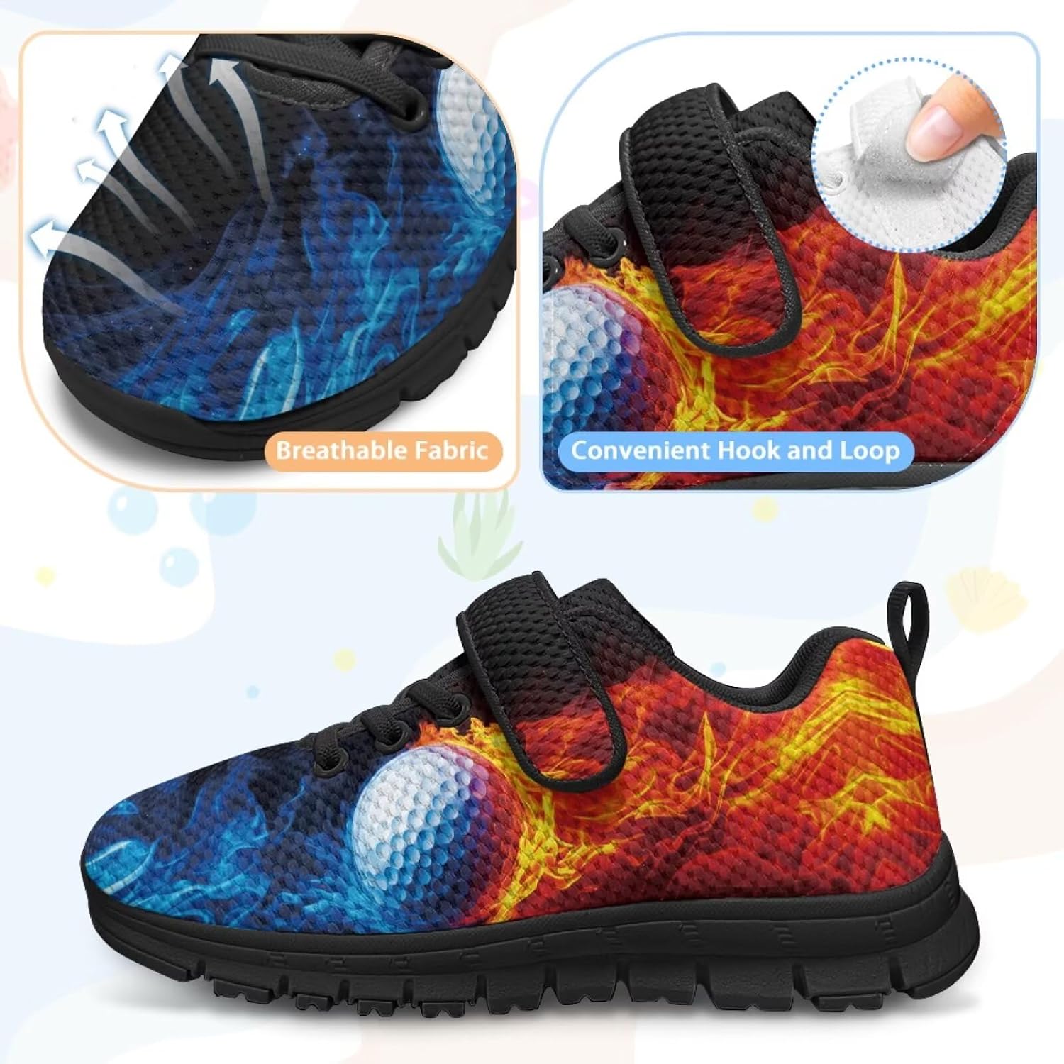 Boys Shoes Kids Sneakers Breathable Athletic Running Tennis Shoes for Little Kid/Big Kid US 11-2.5