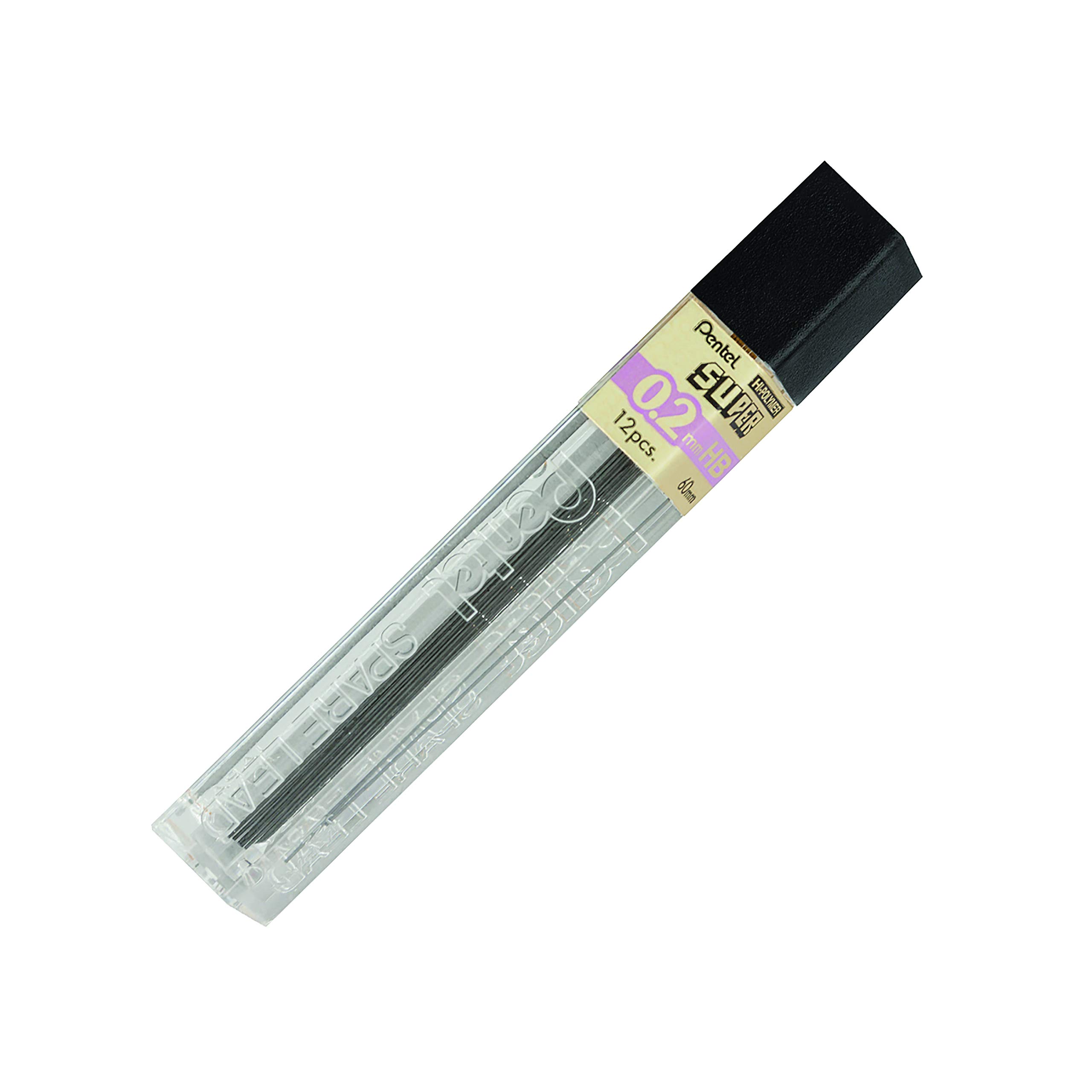 Amazon.co.jp: ぺんてる スーパーハイポリマー芯 詰め替え 0.2mm 極細