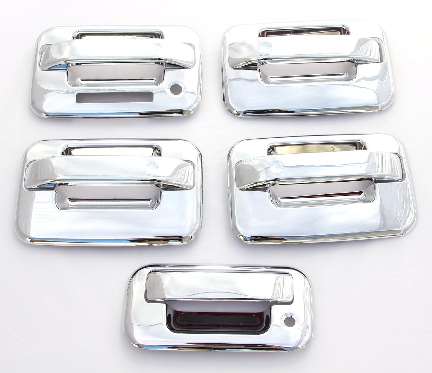 EZ MOTORING Chrome Door Handle & Tailgate Covers with keypad & w/o psg keyhole for 2004-2014 Ford F-150 F150 (4 Doors)