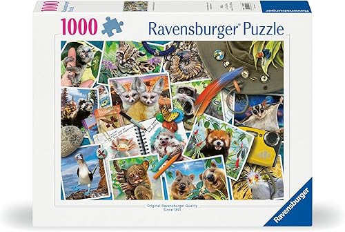 Miniatura 8 de Ravensburger 17322 - Rompecabezas de 1000 piezas de diario de animales de un viajero cada pieza es única la tecnología Softclick significa que las
