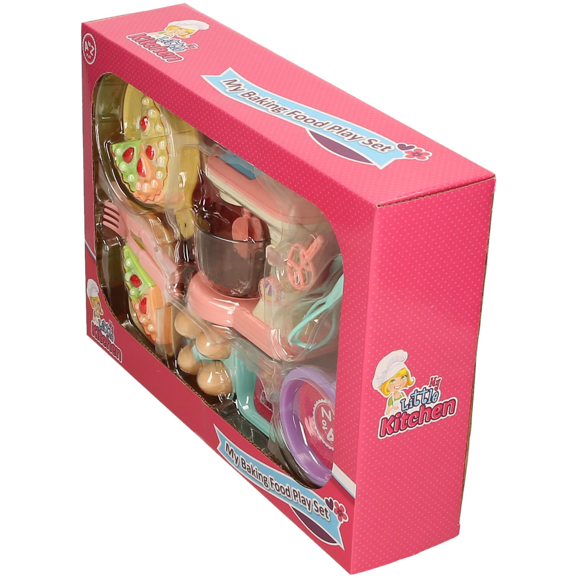 Little Kitchen Kids Baking Play Set including Stand Mixer, Cake Slices, Utensils and Accessories, Pink, Multicolor, Standard - Image 4
