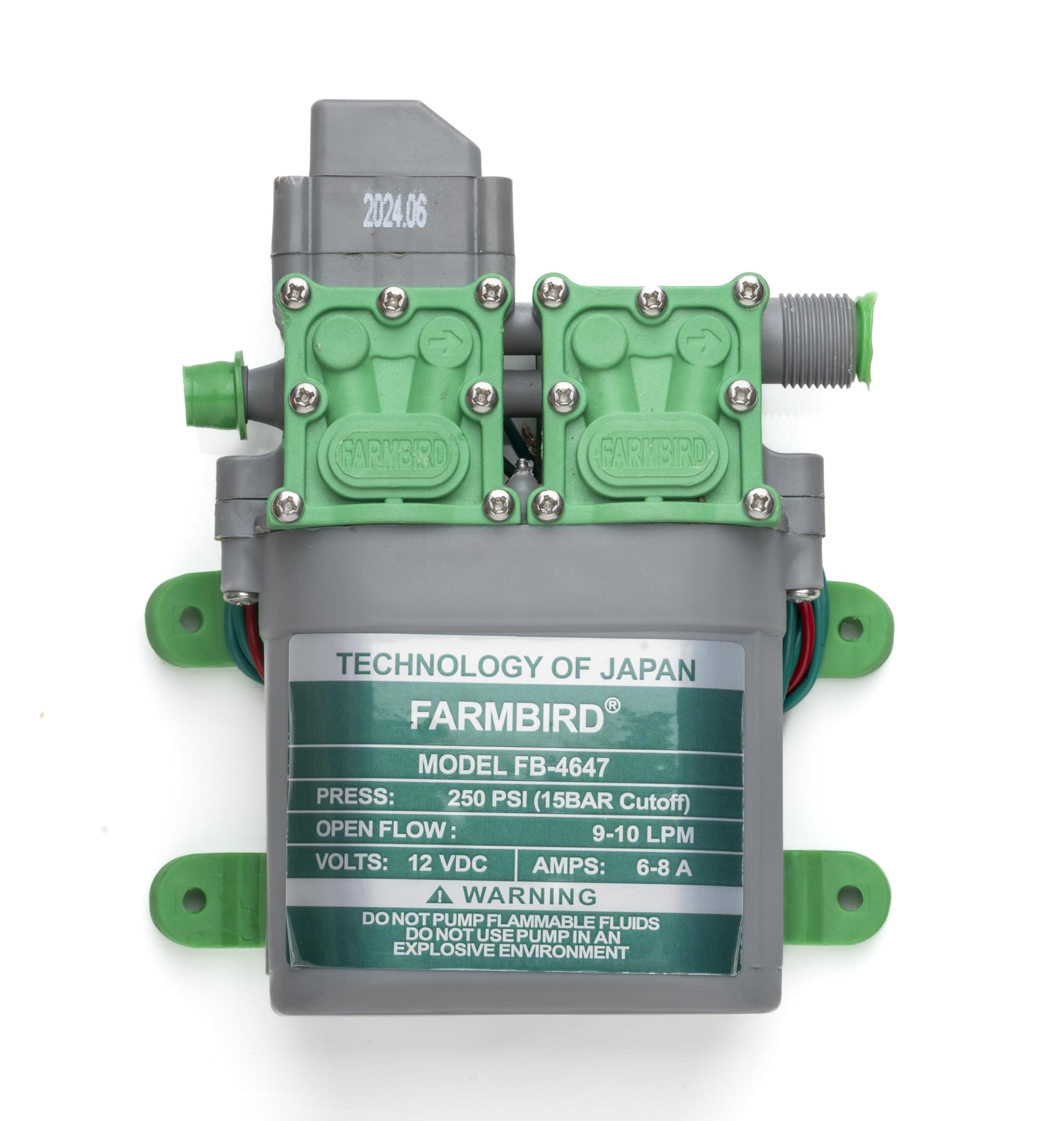 FARMBiRD 250 PSI High Pressure 12v DC Water Pump Double Motor Used as Car Washer ac cleaning spray Water Drip Irrigation (FLOW RATE- 10 Leter Par Minute) (B0DBHPJSZV) Amazon Price History, Amazon Price Tracker