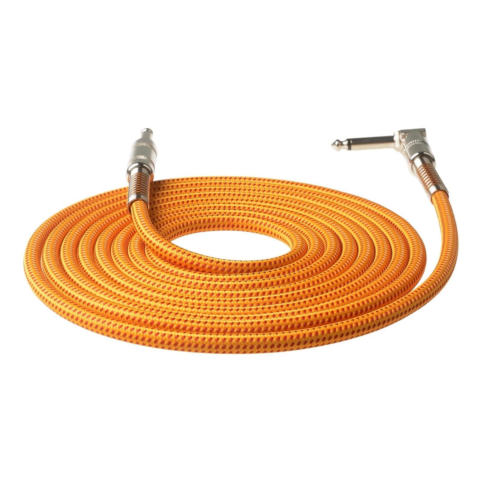 Fils Tressés pour Guitare, Câble Professionnel De 3m À Effet Faible Bruit, Rallonge Blindée De 6.35mm pour Guitare Câble d'instrument Guitare