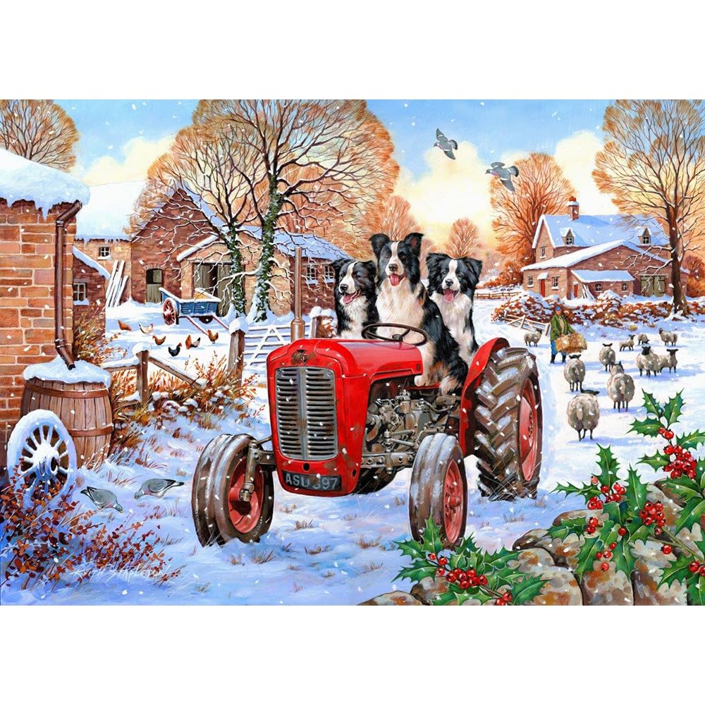 The House of Puzzles, Beau, Belle & Bramble Jigsaw, 1000 Piece Jigsaws for Adults Artist Illustrated, Scenic Landscape