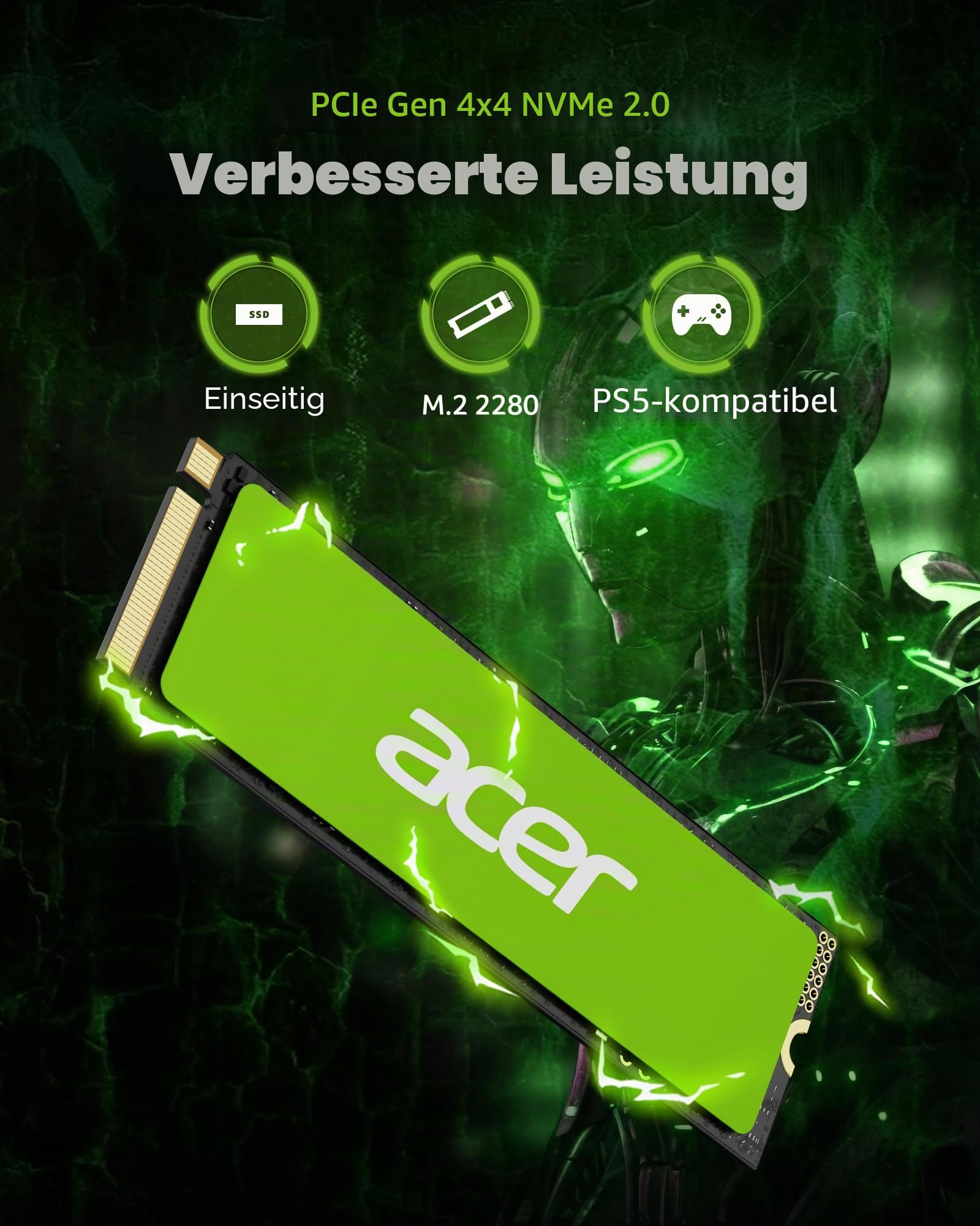 Acer FA200 PCIe 4.0 NVMe SSD 4TB: up to 7200MB/s Read Speed