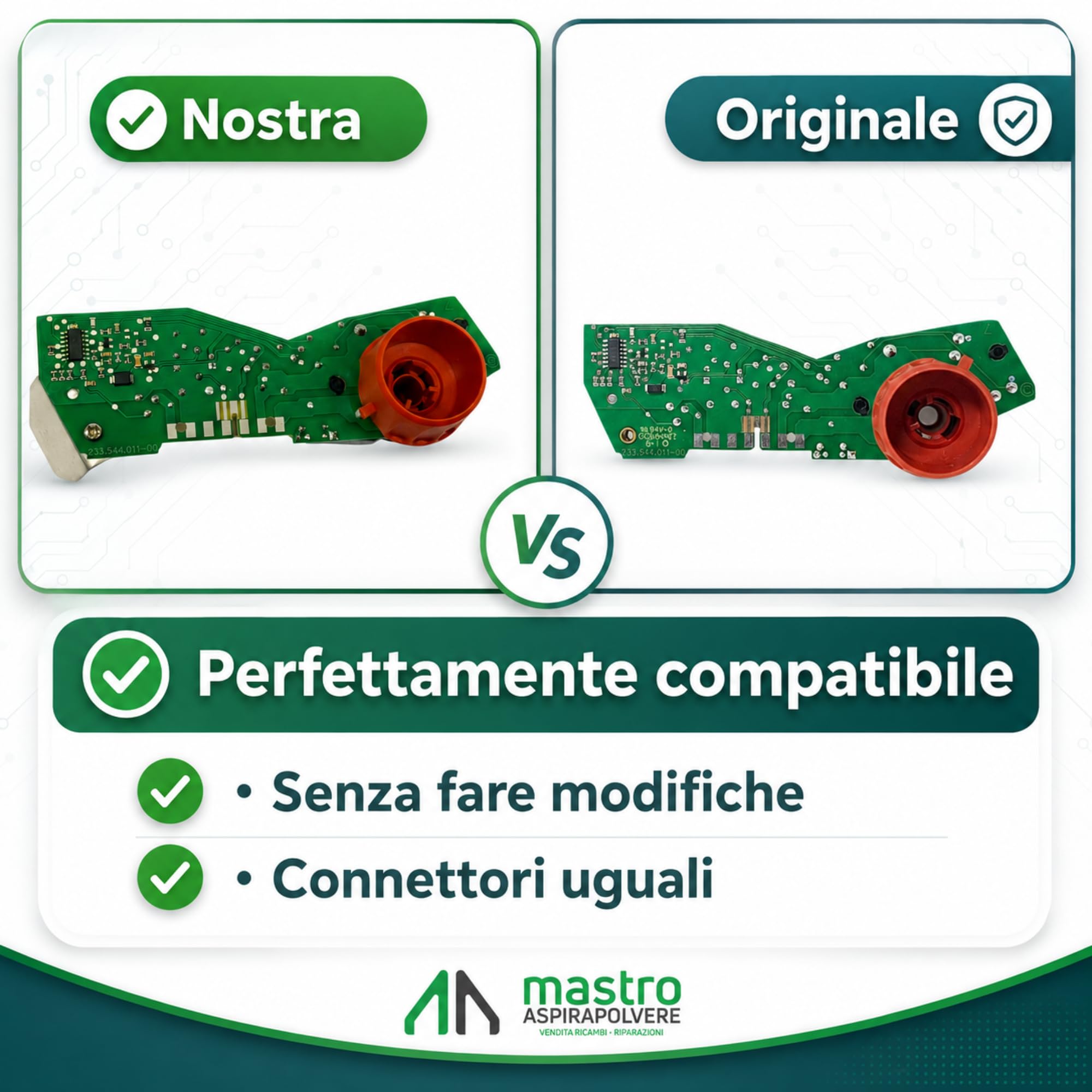 Tarjeta Electrónica de Alimentación Compatible con Folletto VK135/VK136