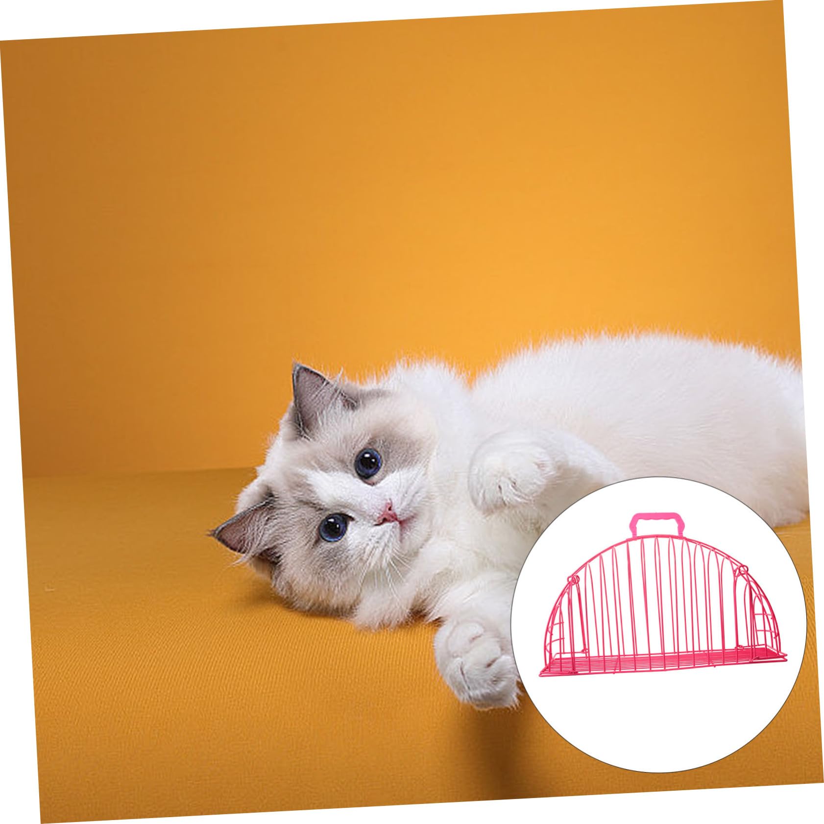 Didiseaon Katzenpflege Duschkäfig Aus Edelstahl Kratzfester Katzenbadekäfig Für Hauskatzen Praktischer Und Tragbarer Katzenkäfig Für Katzenpflege Und Baden