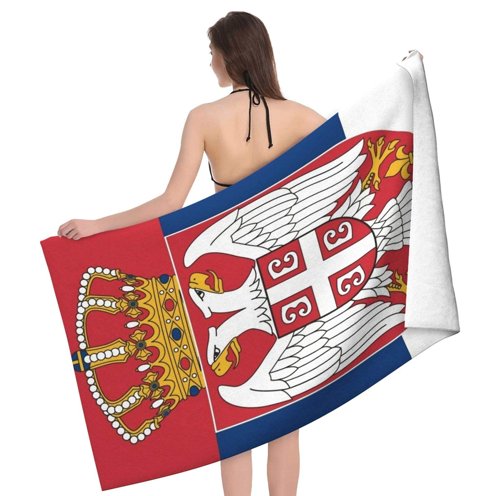 Serbische Flagge Strandtuch - Supersaugfähig & Schnell Trocknend Für Strand & Pool