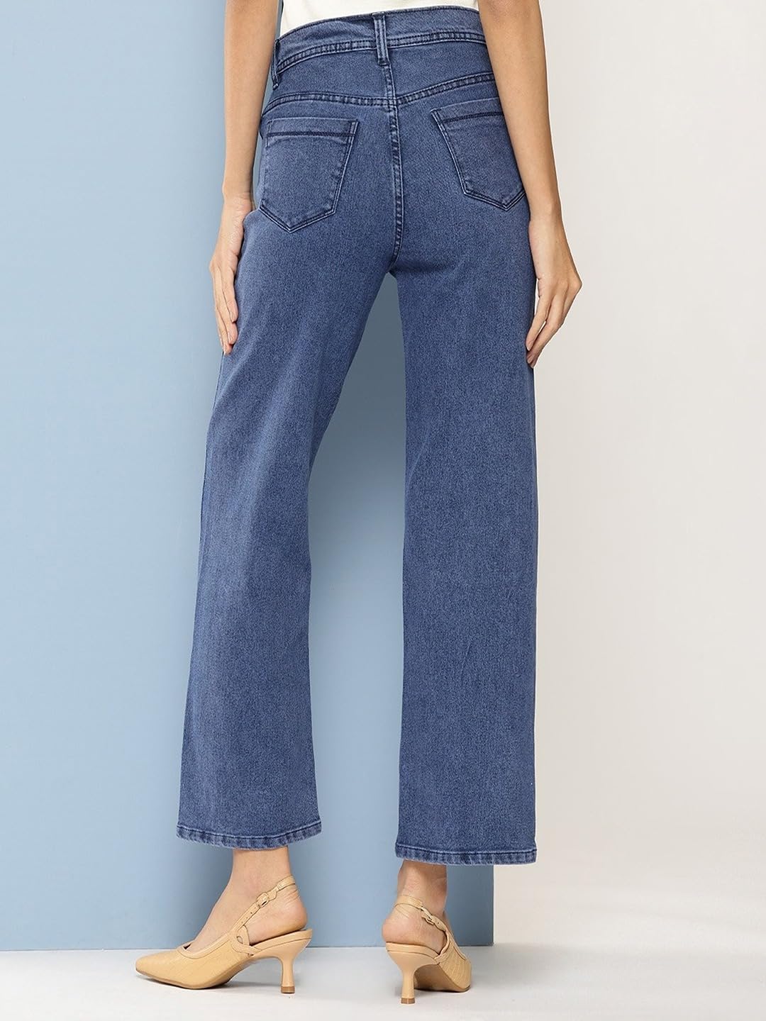 Aarika dżinsy dziewczęce Blue Color Solid Denim