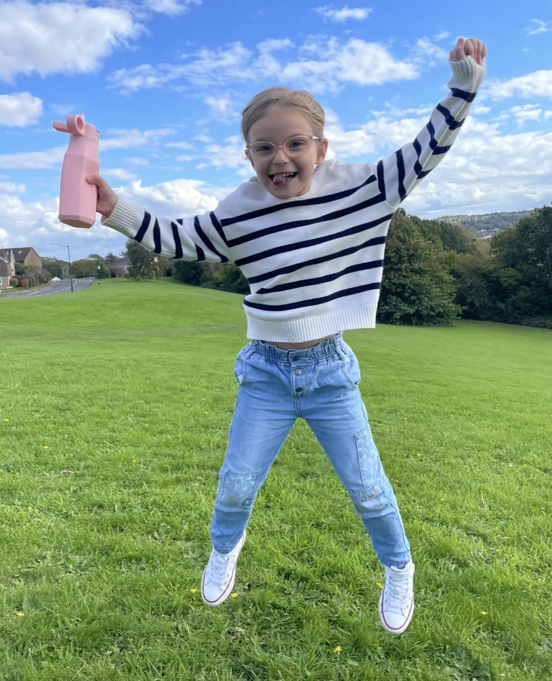 DRIPDROP Kids Water Bottle with Straw, Leak-Proof, BPA-Free, Reusable, Lightweight, 350ml, Non-Spill, Flip Lid - Image 3