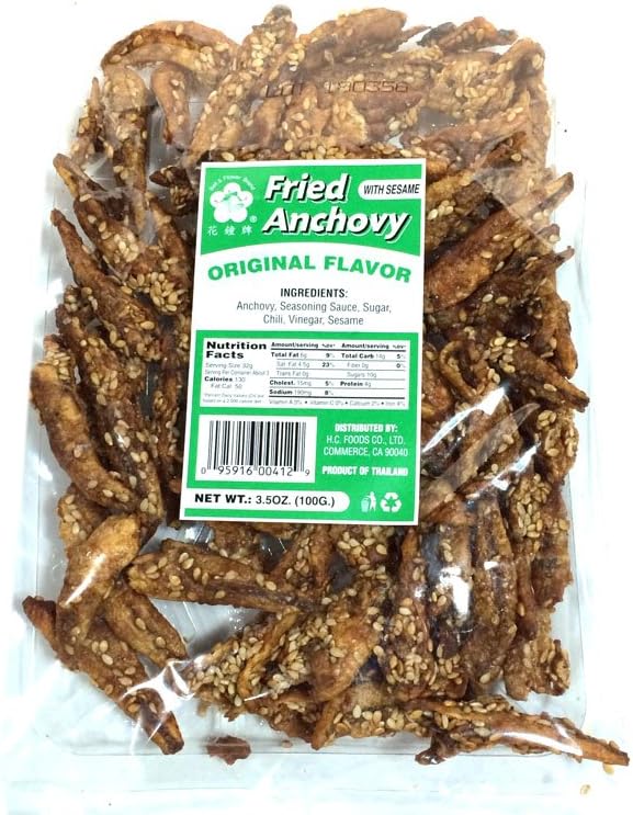 Fried Anchovy (Original Flavor) - 3.5oz (Pack of 1)