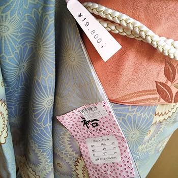 小紋+長襦袢　フルセット　スタイリッシュ　紫　綺麗目　落ち着いた　落款　P1 Amazon.co.jp: 小紋 青系 着物 長襦袢 小紋セット : ファッション