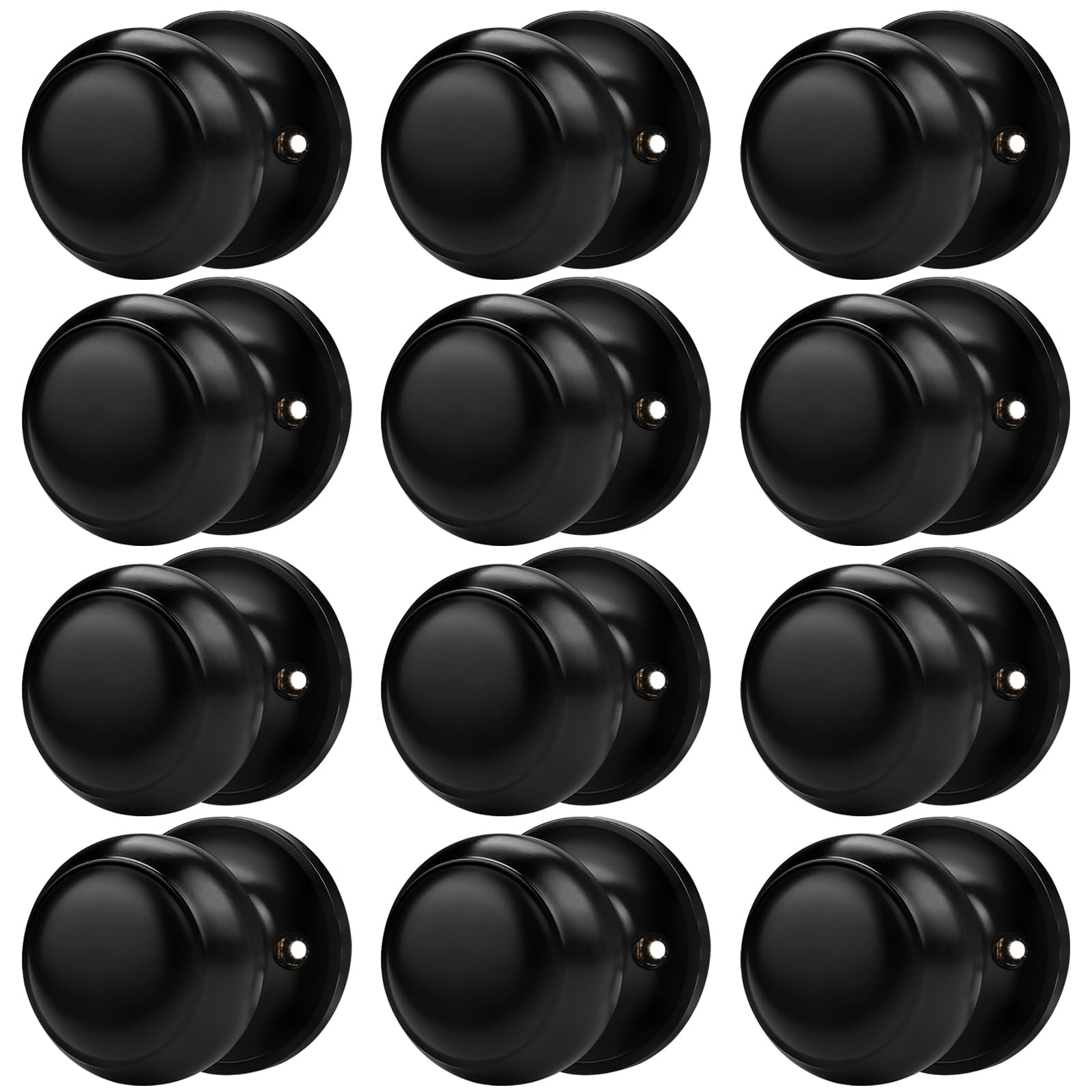 Brushed Nickel Dummy Door Knobs - 2 Pack -11