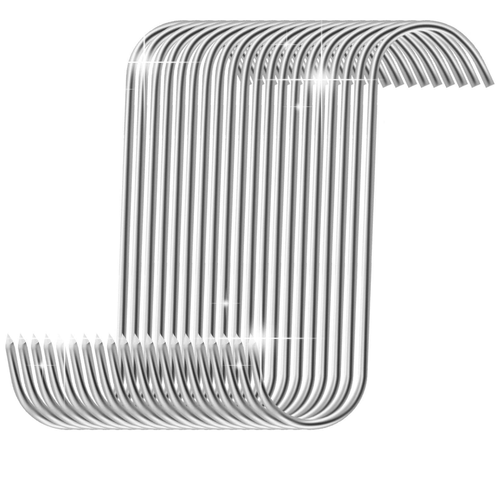 HavaCue 20 Pcs 18CM Stainless Steel Meat Hooks for Hanging