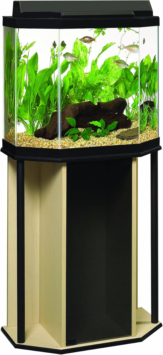 Fluorescent Full Hood 23 Flat Back Hex Aquarium Hoods