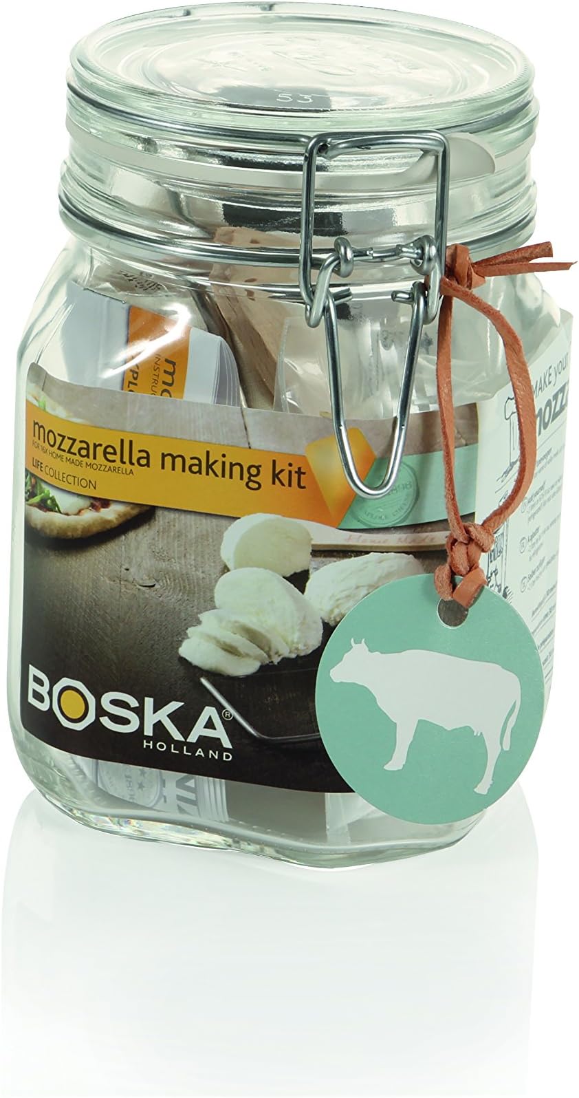 Boska Holland Fresh Mozzarella Making Kit, Homemade Set, Makes up to 16 Batches, Life Collection
