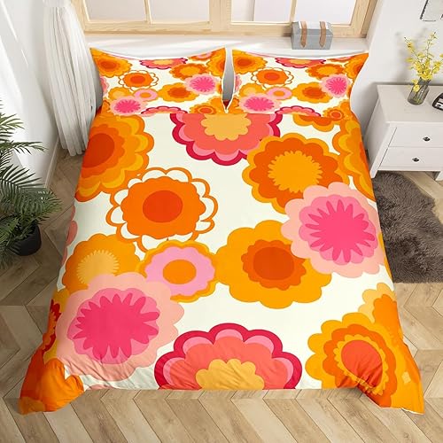 Miniatura 8 de Juego de funda de edredón con diseño de rosas y flores, juego de ropa de cama para niños y niñas, decoración de flores de jardín, juego de funda de