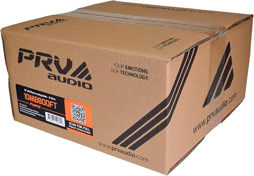 PRV AUDIO 10 Mid-Bass Speaker, 10MB800ft, 800W, Program Power, 8 Ohm, 2.5 Voice Coil, 400 Watts, RMS Pro Audio, Mid-Bass, Loudspeaker Single