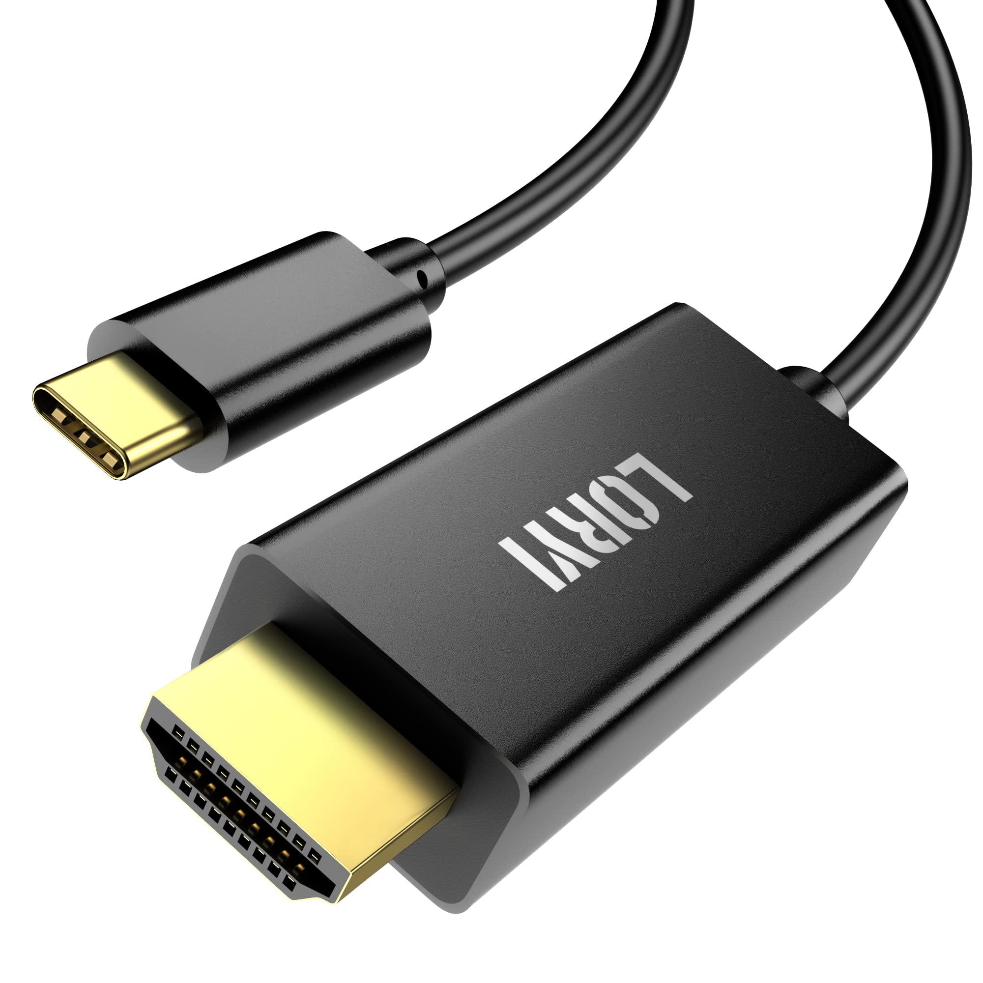USB C HDMI 変換ケーブル HDMI Type-C 4K@60Hz 1.8M接続ケーブル タイプ C （オス） to HDMI（オス） 変換アダプター Type-C to HDMI Thunderbolt3対応 設定不要 在宅勤務