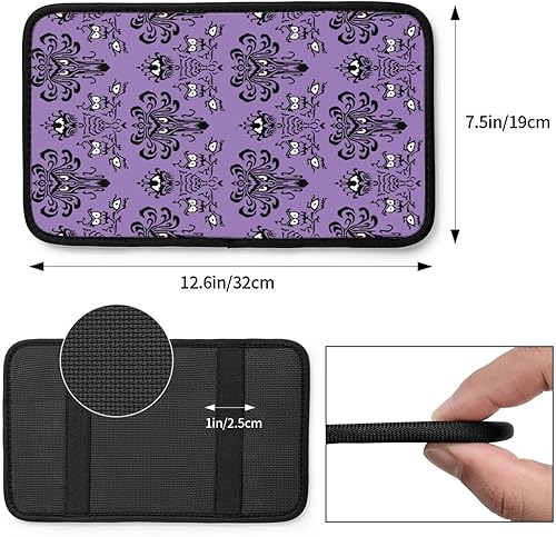 Miniatura 2 de Haunted The Mansion - Funda para consola central de automóvil, almohadilla para reposabrazos de automóvil, ajuste universal para la mayoría de