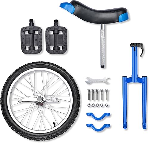 Miniatura 8 de AW 16/18/20/24 Inch Wheel Outdoor Unicycle Adjustable Seat Exercise Bicycle Fit Adults Kids Outdoor Sports Fitness Exercise, for Choice