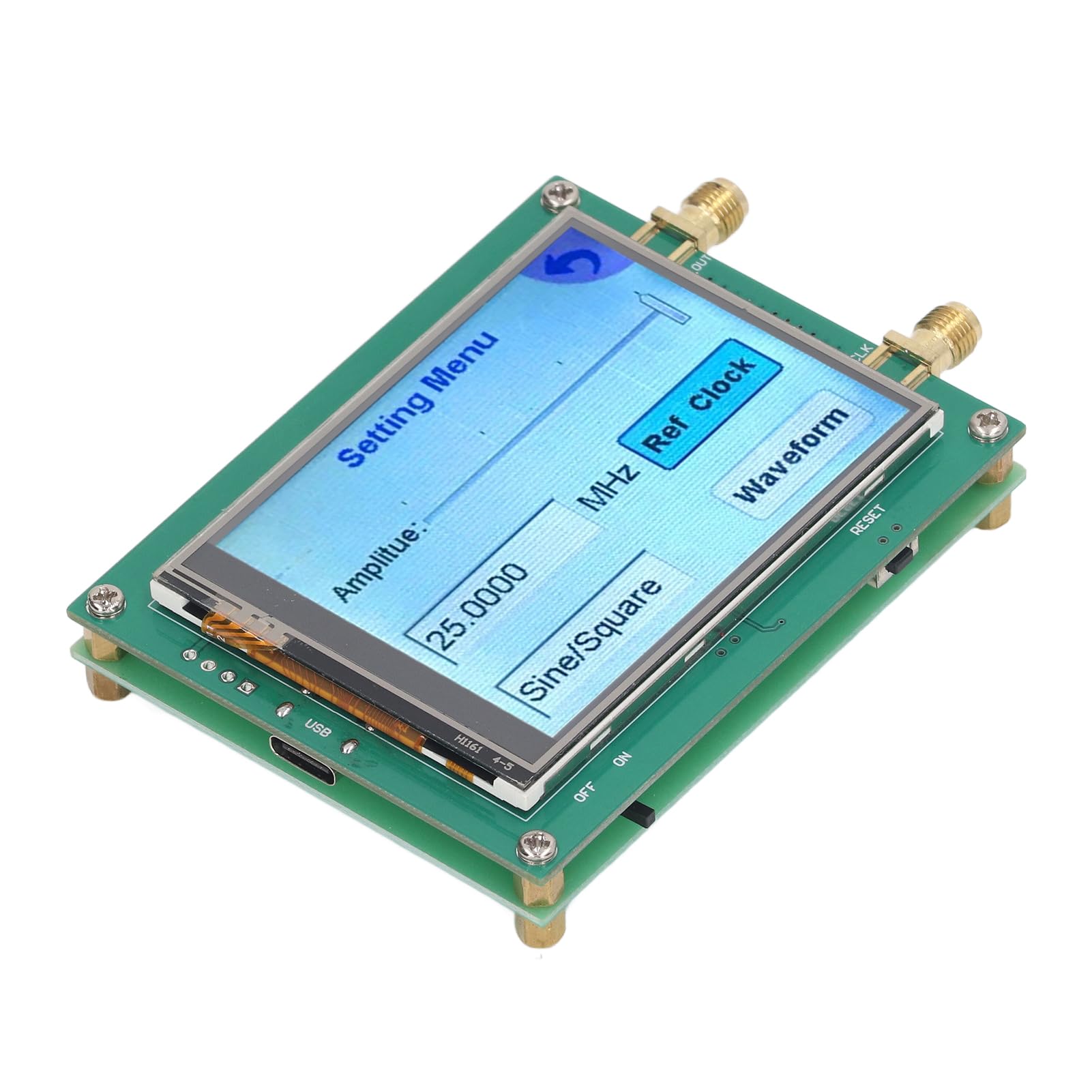 PolyGen HF-Signalgenerator im Bereich von 35 MHz bis 4,4 GHz mit Touchscreen-Steuerung, PC-Software im Lieferumfang enthalten, Wobbelfrequenzmodul mit Sinuswellenausgang und (ADF4351 35m‑4.4g)
