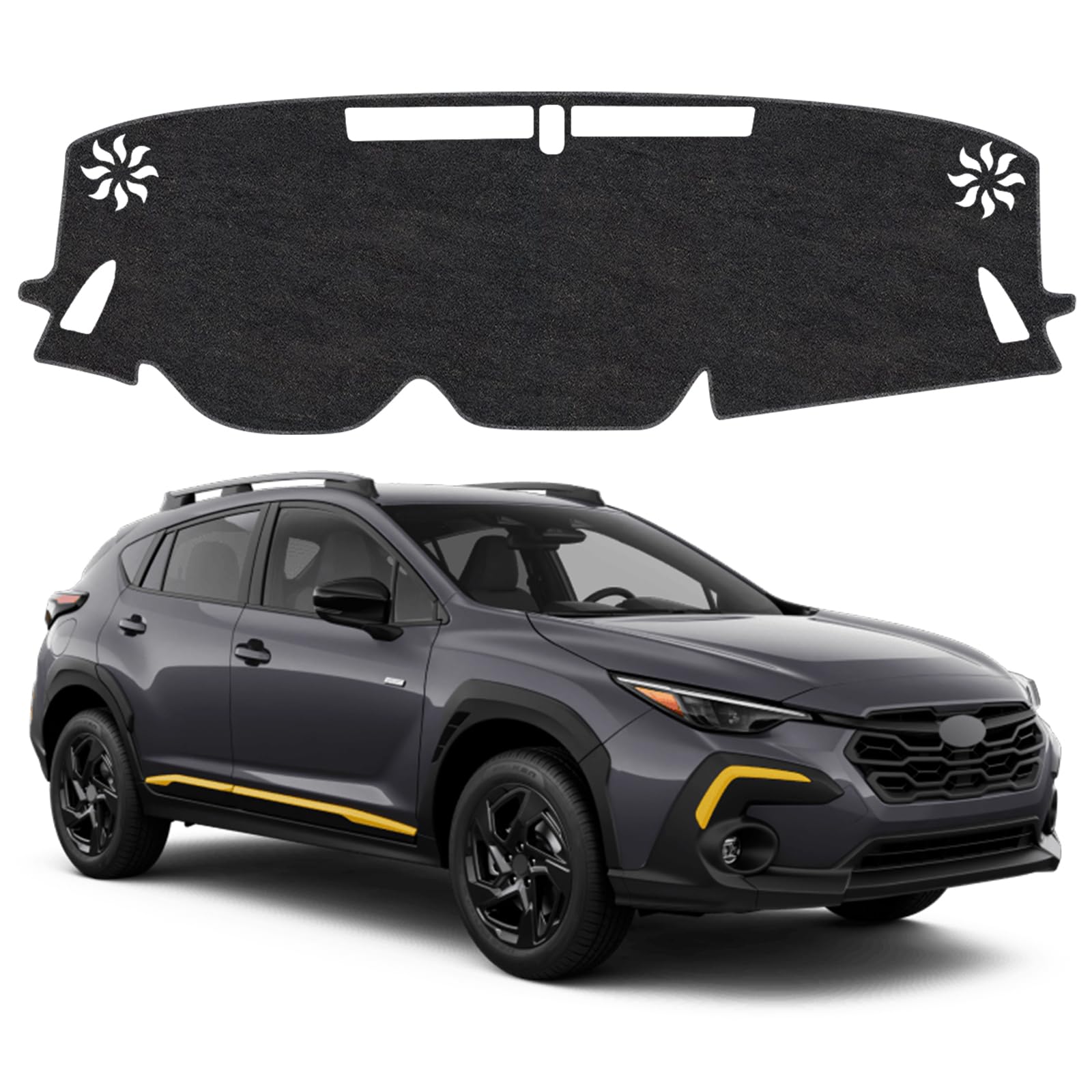 Dash Cover Mat for Subaru Crosstrek 2024-2026 Non-Slip Dashboard Cover Mat Sunshade UV Rays Protector Interior Accessories
