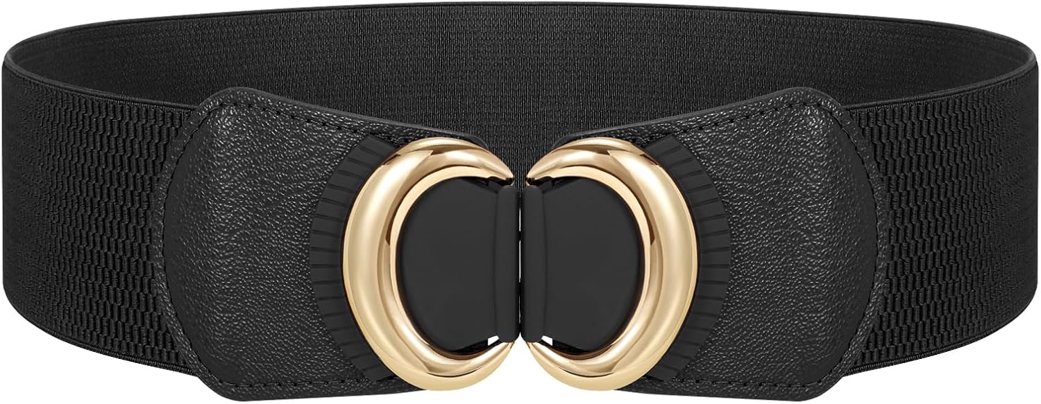 JASGOOD Women Wide Waist Belt Vintage Elastic Belt for Dress Fashion Stretchy Belt