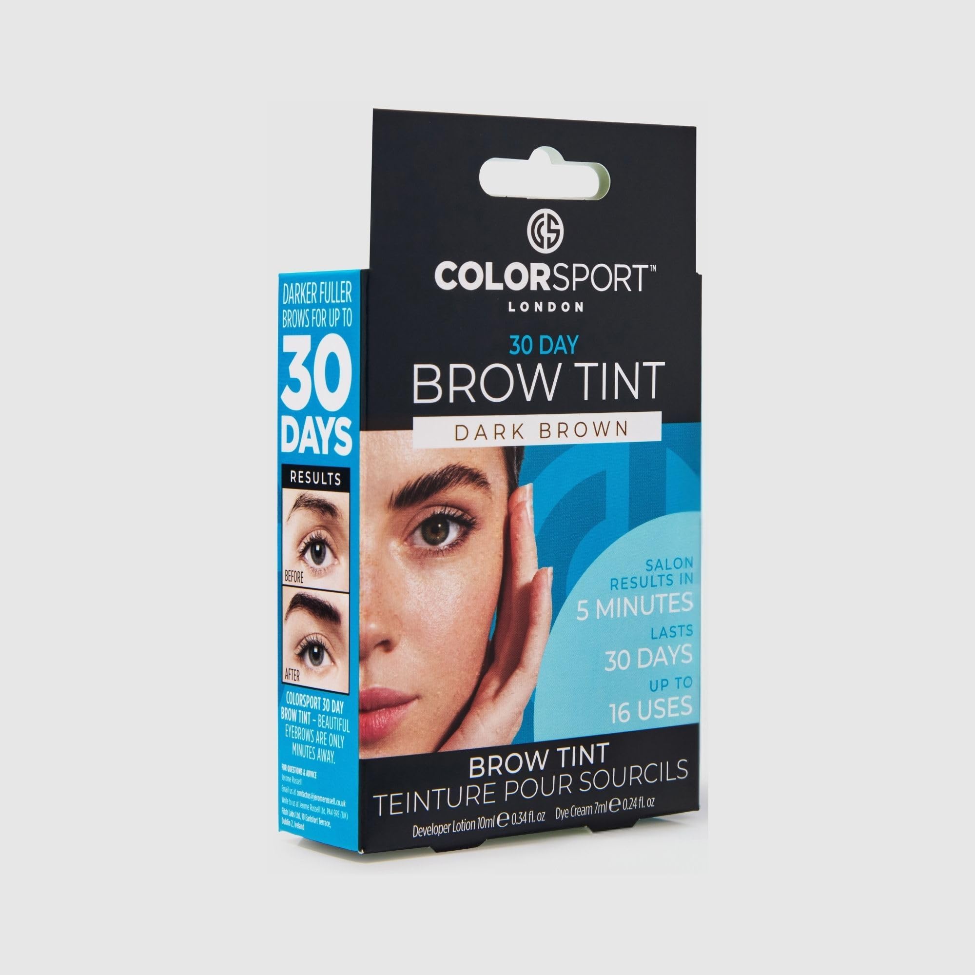 Colorsport 30 Day Brow Tint, Dark Brown by Colorsport