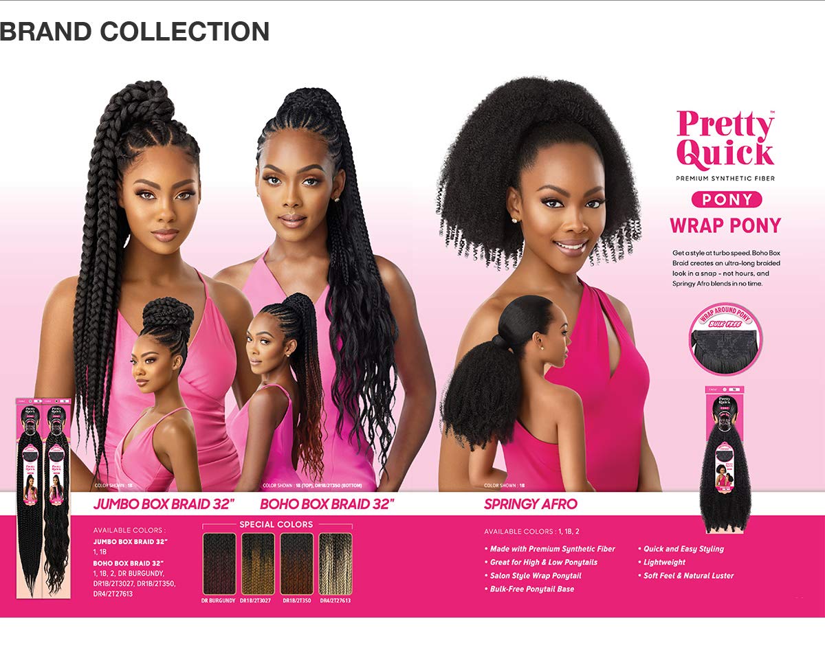 Outre Wrap Ponytail Pretty Quick Pony BOHO BOX BRAID 32″ (2)