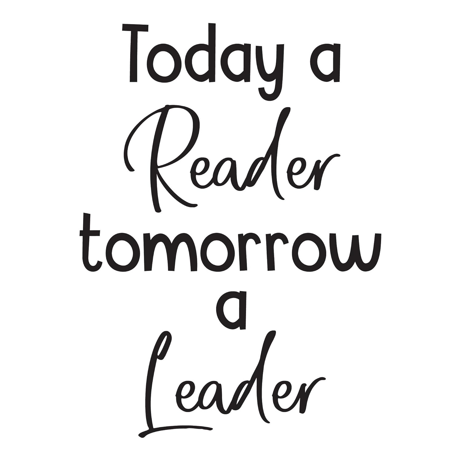 Today a reader tomorrow a leader 0485 Classroom Decor