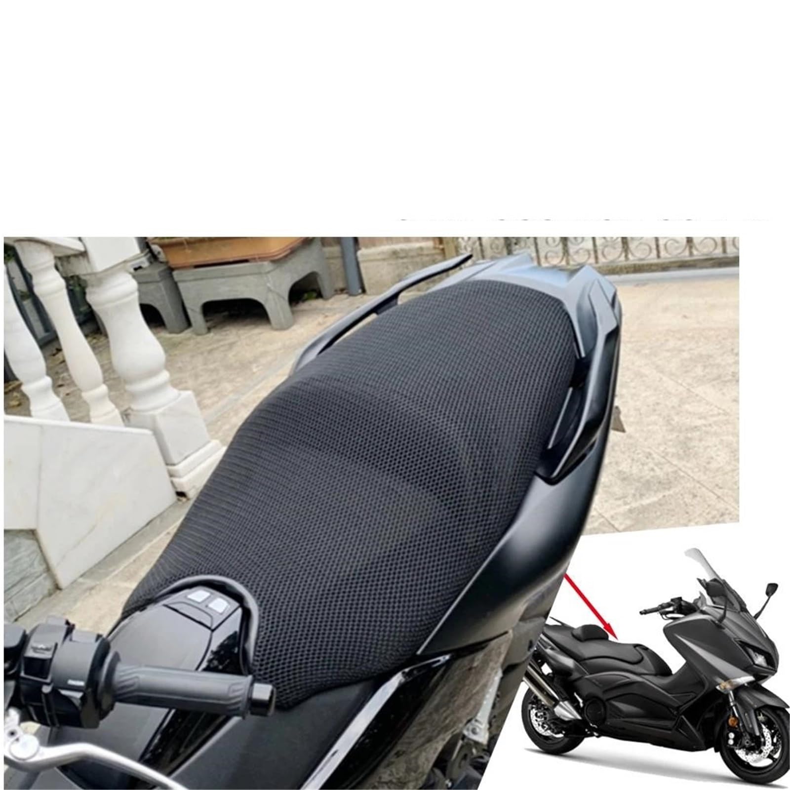 Parte a due ruote Per YAMAHA Per TMAX530 2018-2020 Coprisedile Traspirante Con Protezione Solare Per Moto