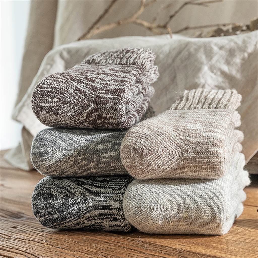 Chaussettes chaudes en éponge épaisses pour hiver à tube moyen