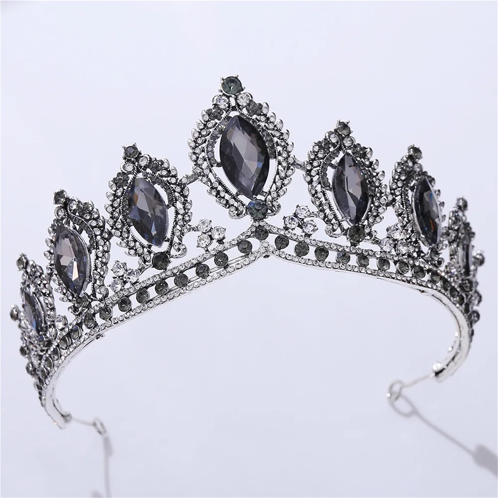 Queen Crystal Tiara Crown For Women Party Vintage Bridal Princess Rhinestone Hair Dress Accessories para Bodas