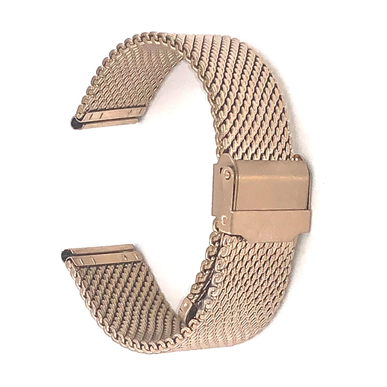 Bracelet de montre milanais à mailles grossières en acier inoxydable, épaisseur de 3mm, bracelet lourd, largeur 18 20 22 24mm, avec outil, 1.0mm