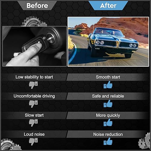 Miniatura 4 de Motor de arranque para Ford Fusion 2006-2009, 3.0L Mercury Milan 2006-2009, Lincoln Zephyr 2006 Reemplazo para 6E5T-11000-BA, 6E5T-11000-BB,