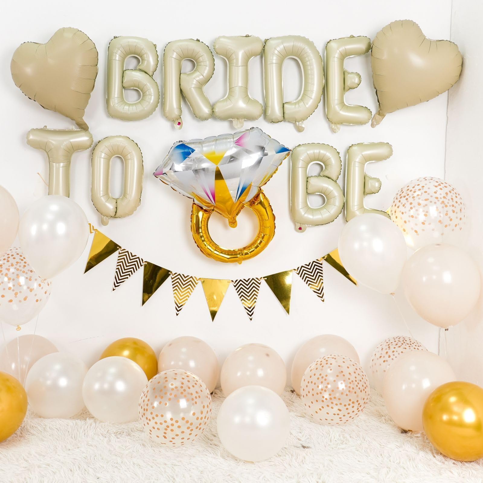 Sand White Bachelorette Party Decorations, Nude White Bride To Be Bridal Shower Balloons Decorations - Image 3