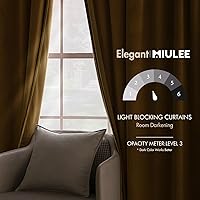 Vista 193 de MIULEE Cortinas de terciopelo de 63 pulgadas de largo, 2 paneles de cortinas opacas de lujo para dormitorio, sala de estar, cortinas de ventana
