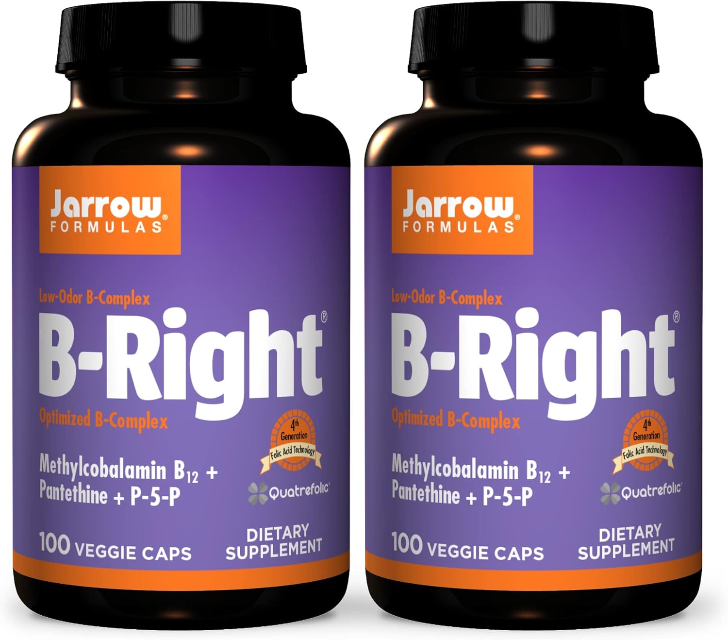 Jarrow Formulas B-Right (Complex) 100 VCAPS (Pack of 2)