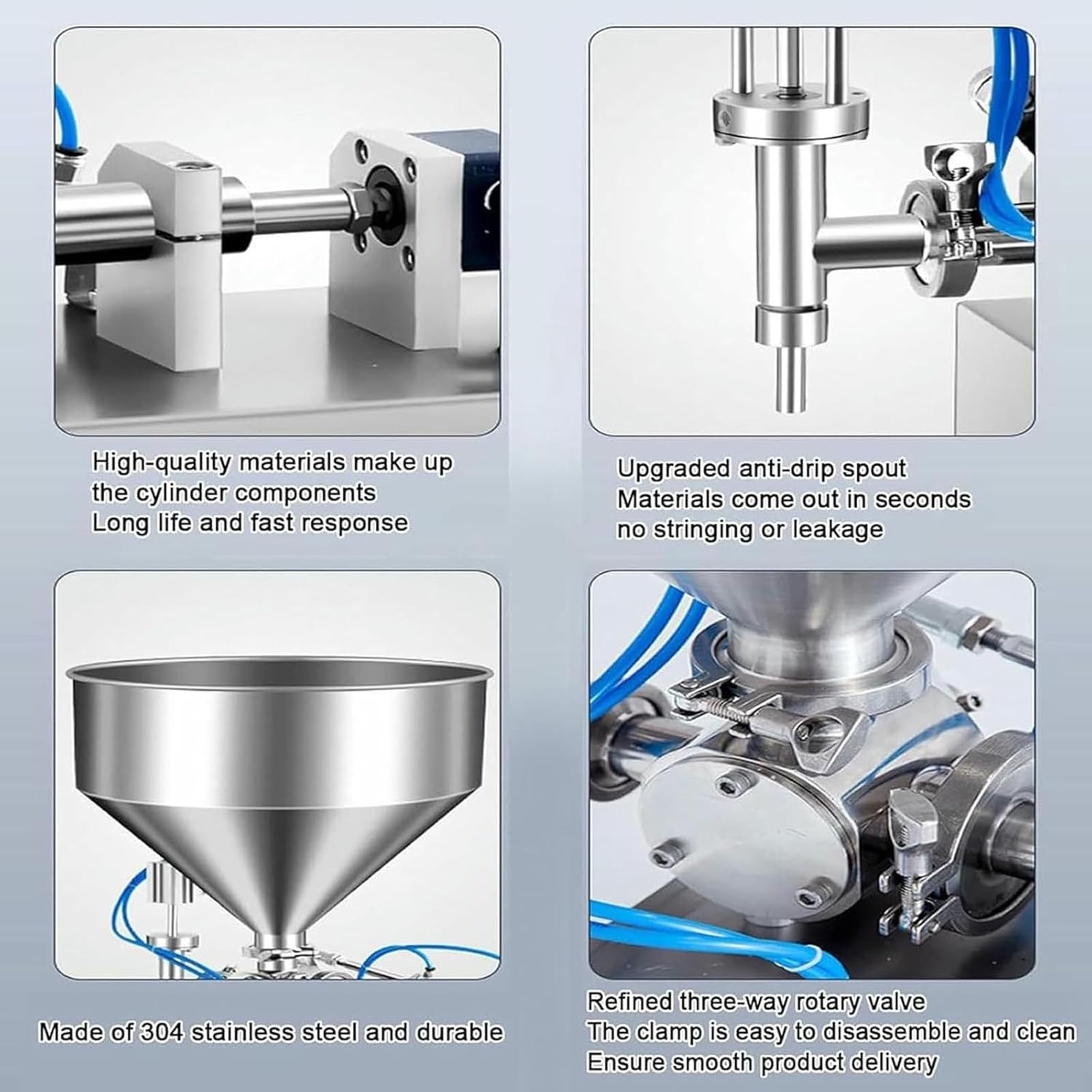 Dosatore A Pistone Semiautomatico Per Paste E Prodotti Densi Liquid-5~40ML