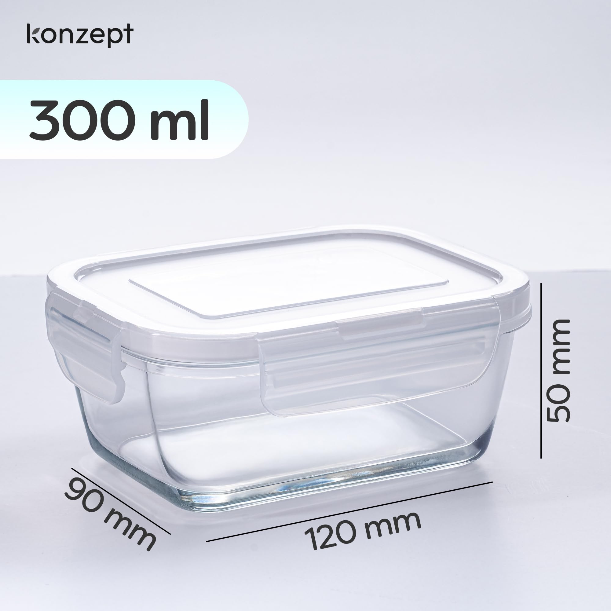 Tupperware Verre Compartiment 5 Boîtes Repas Verre Winter Shore - 2 Compartiments 600ml - Hermétiques Micro-ondes Lave-vaisselle Boite Verre Alimentaire